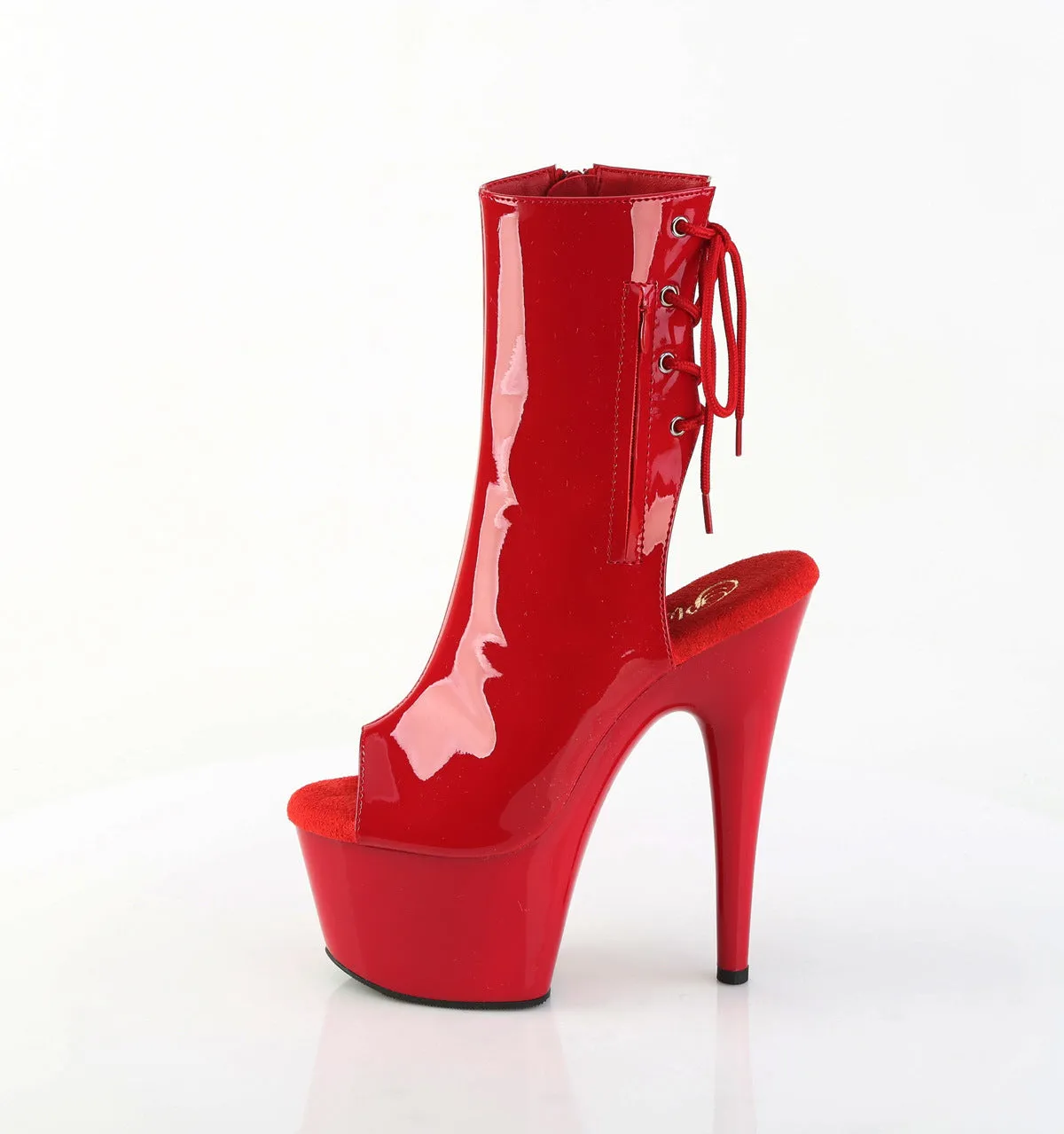 Adore 1018 Red  7" Heel Platform Ankle Boots Direct