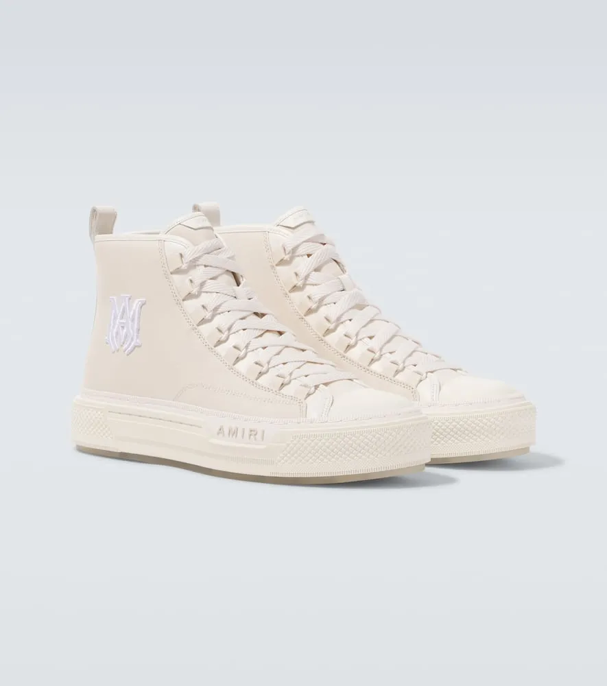 Amiri MA Court leather-trimmed sneakers