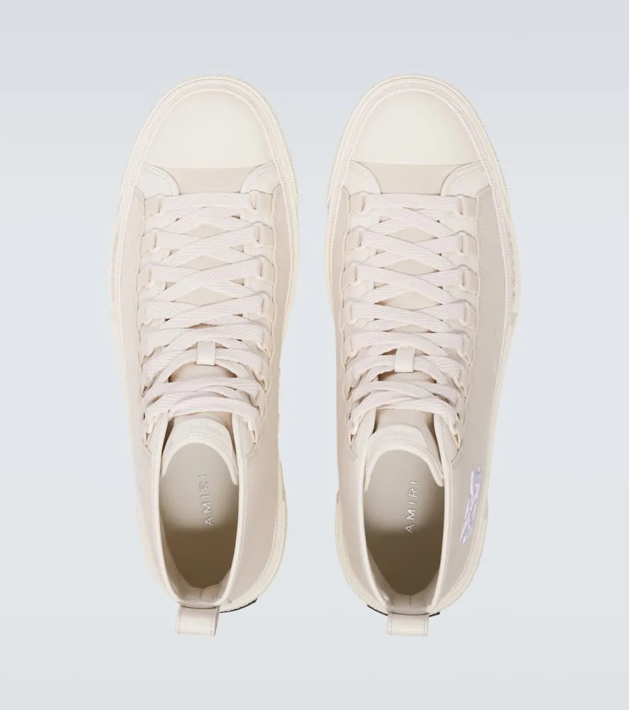 Amiri MA Court leather-trimmed sneakers