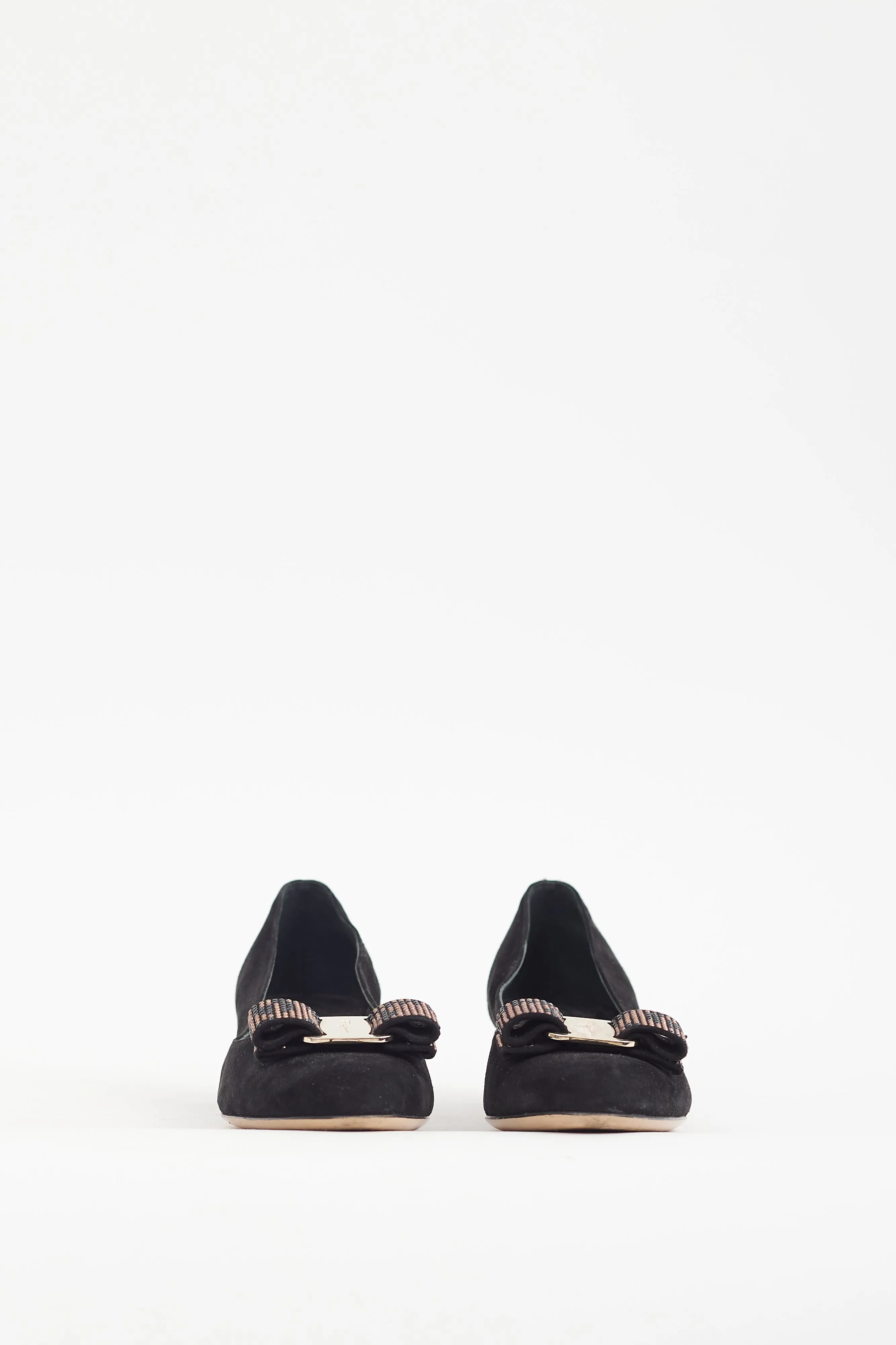 Black & Brown Embellished Vara Heel