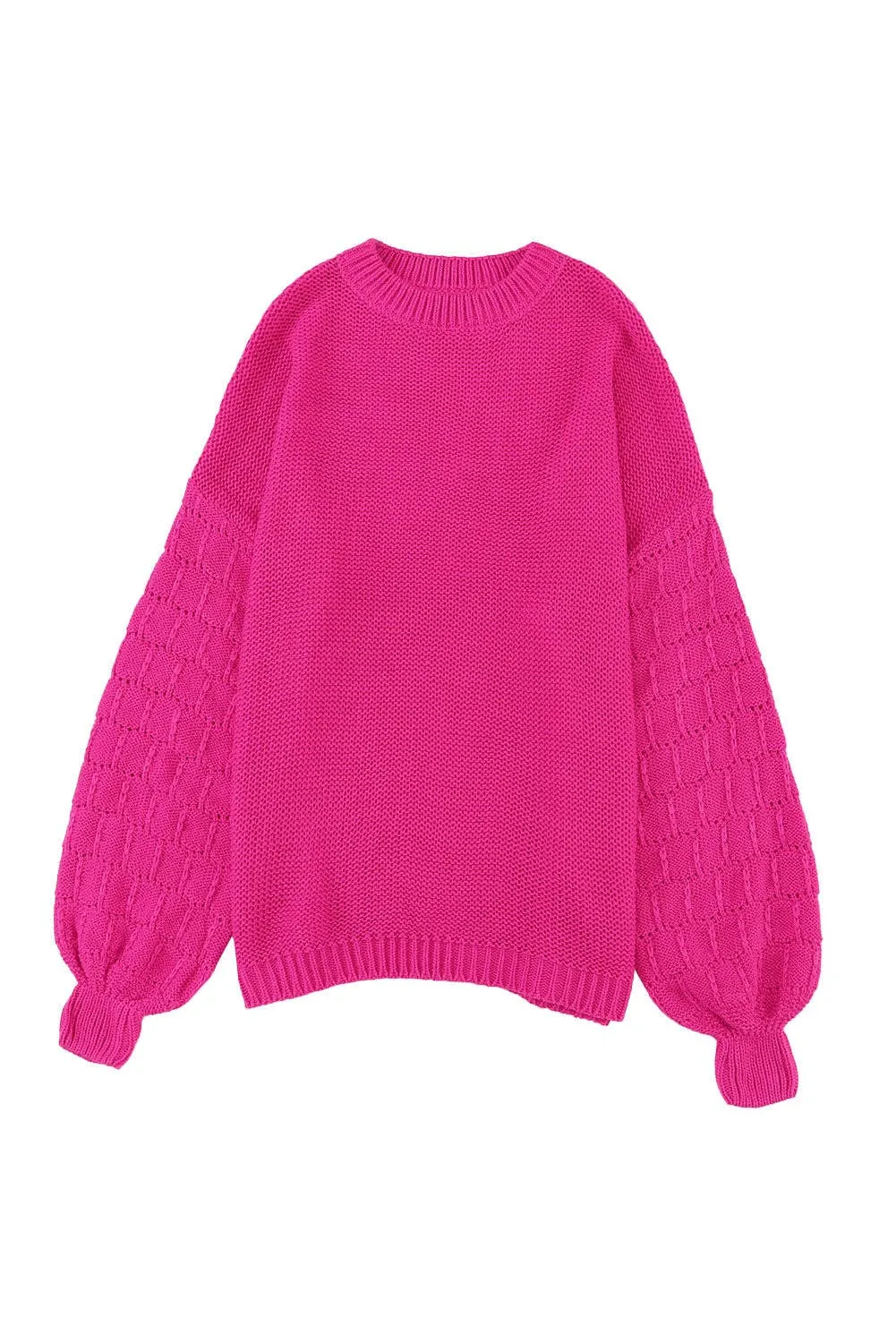 Bubble Sleeve Knit Sweater