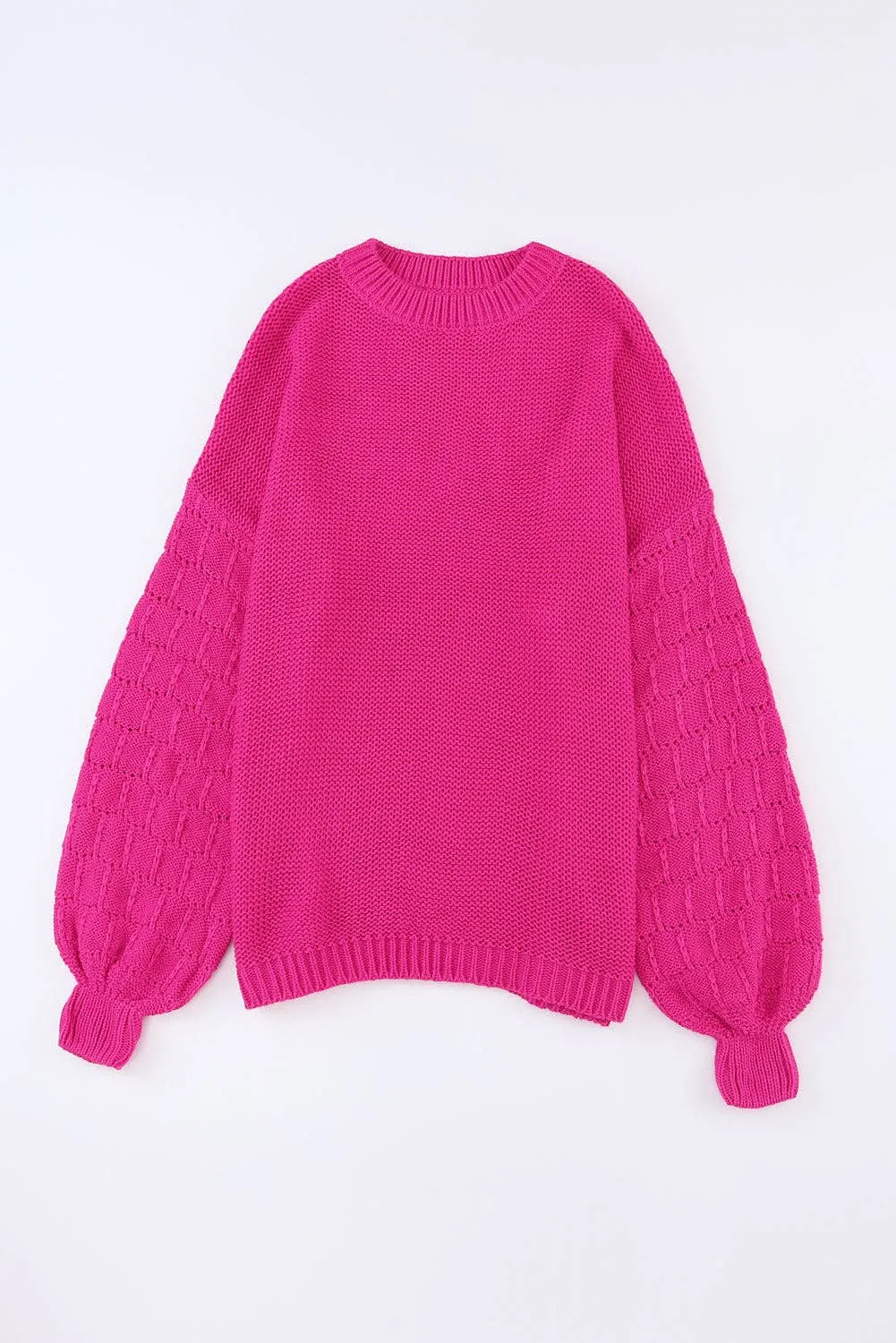 Bubble Sleeve Knit Sweater