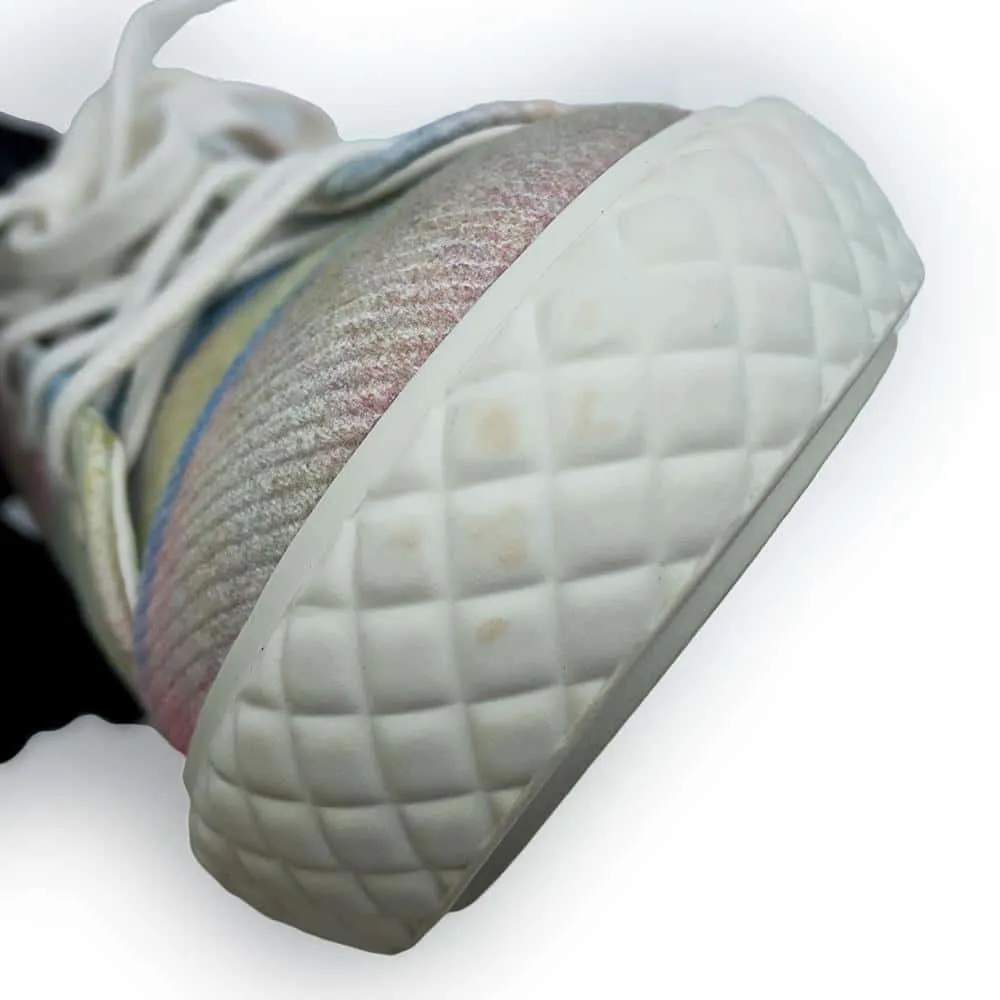 CHANEL CC Logo Matelasse Sneakers Multicolor G38278 Canvas Size 38C