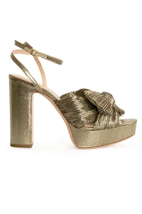 Gold Pleated Platform