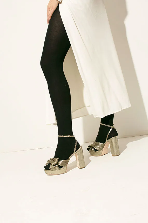 Gold Pleated Platform