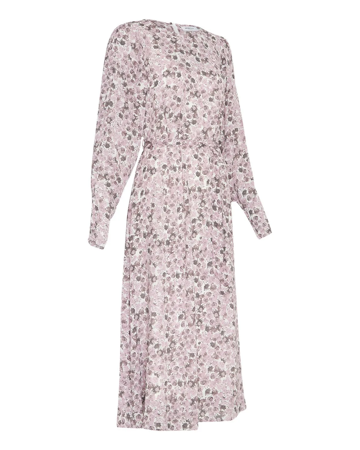 Madia Rikkelie LS Dress AOP - Egret Flowers