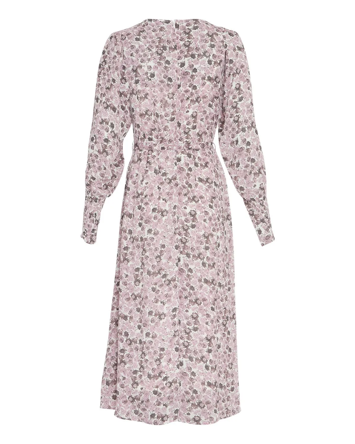 Madia Rikkelie LS Dress AOP - Egret Flowers
