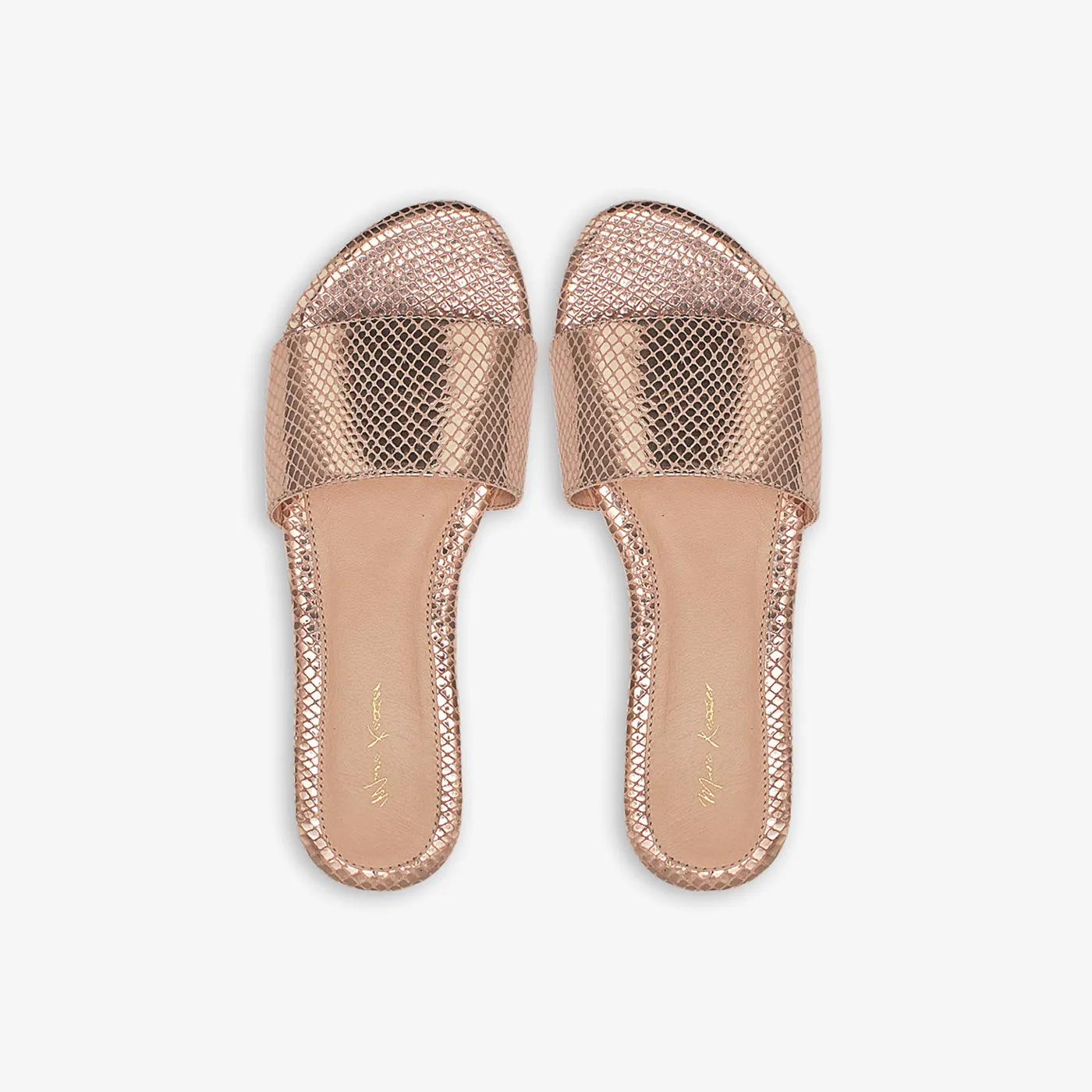 Metallic Leather Chappal for Women