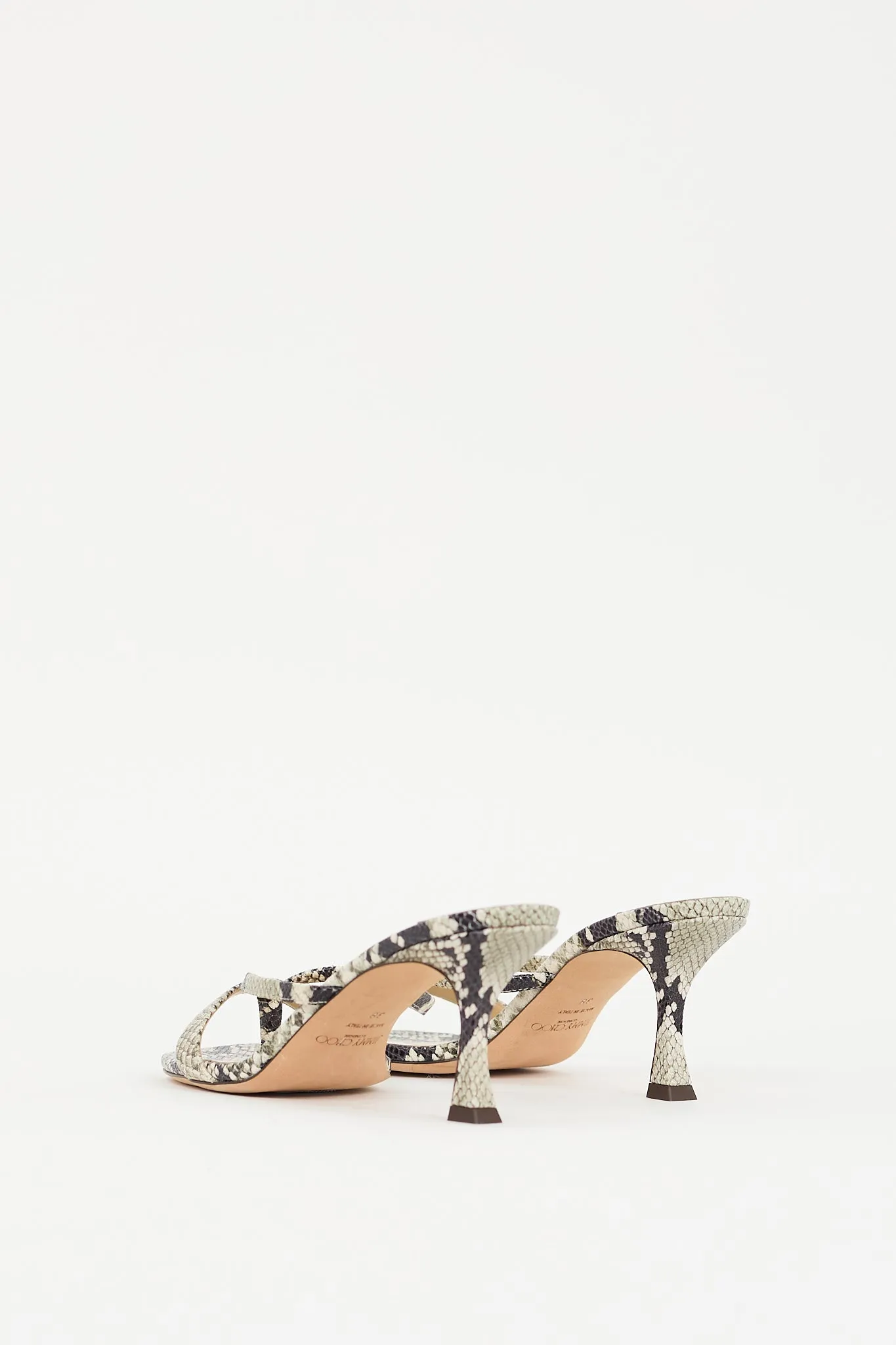Multicolour Textured Leather Maelie 70 Sandal