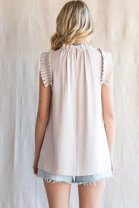 Oat Frill Neck Tank