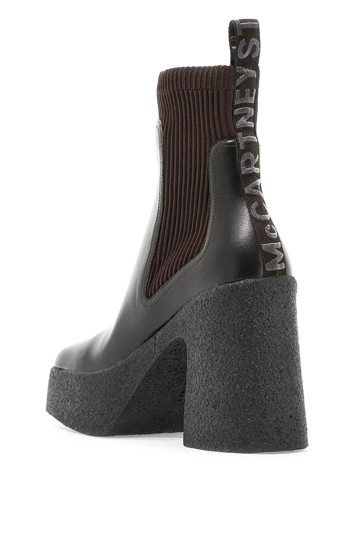 SKYLA SOCK ANKLE BOOTS WITH HEEL