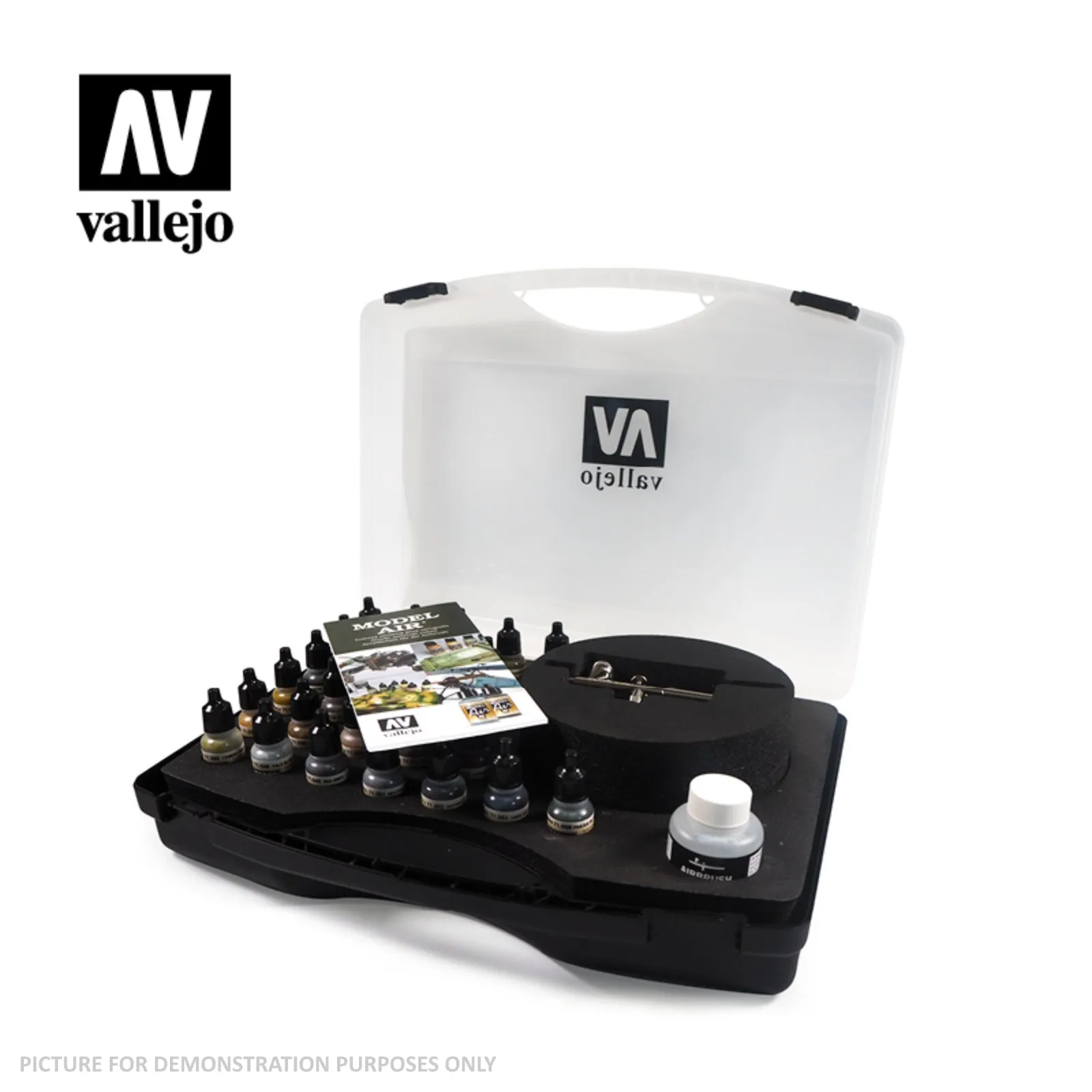 Vallejo Model Air - 29 Basic colours set   Airbrush Plastic Case
