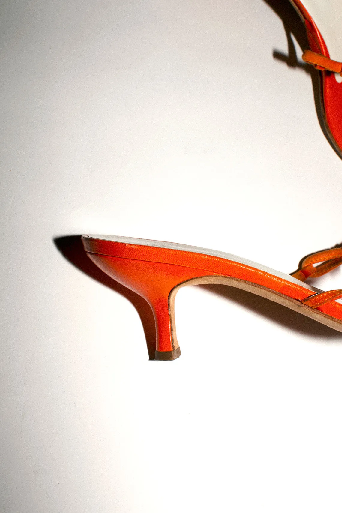 Vintage Orange Vera Wang Sandals